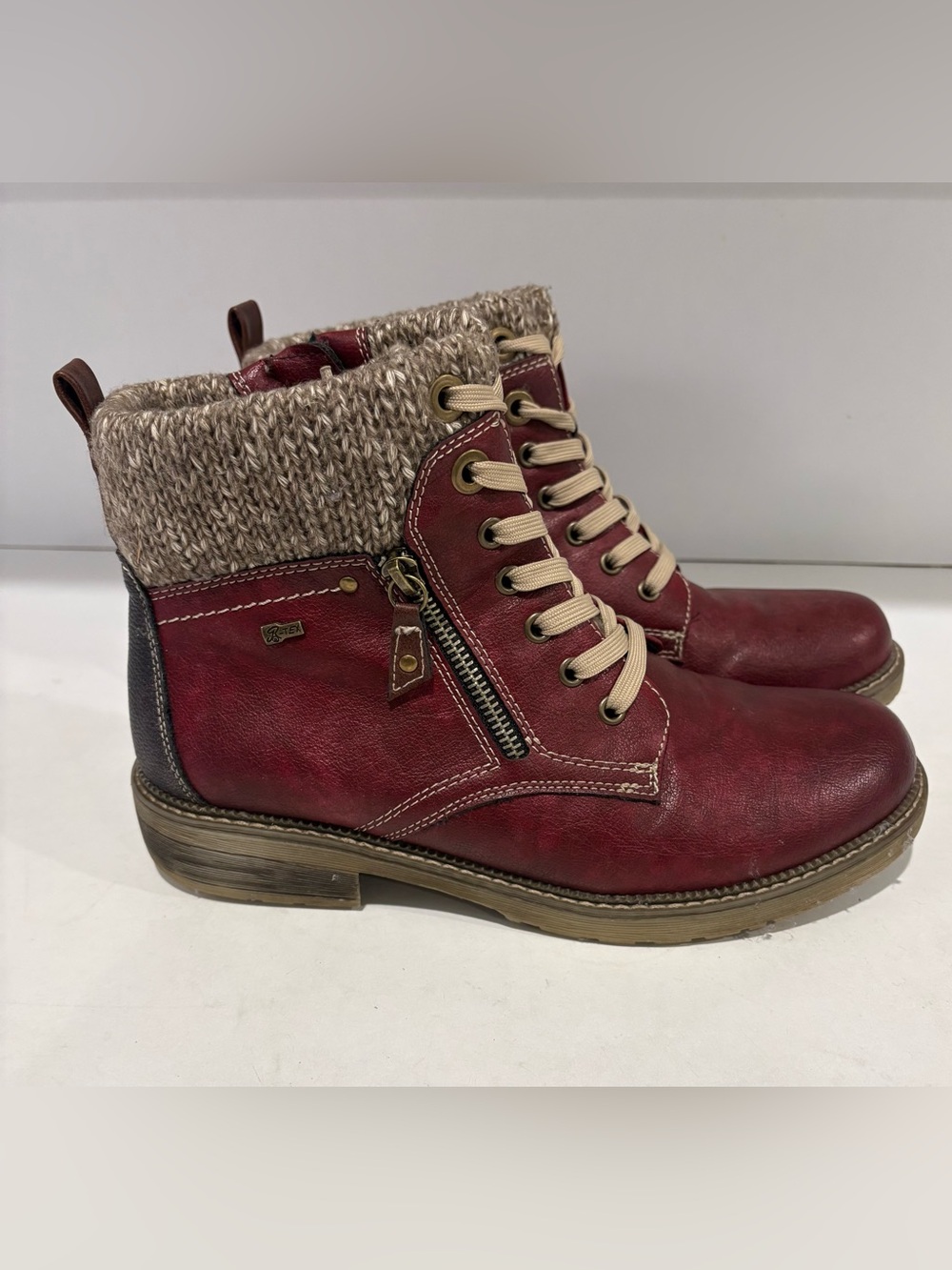 Women's Spring Step Relife Khazara Bordeaux Ankle Boot, Sz 10